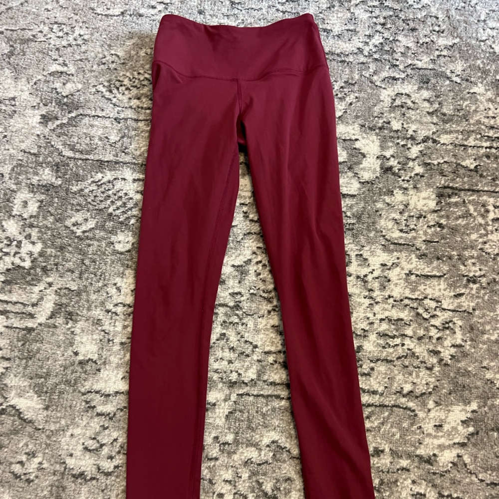 Yogalicious  Women's Burgundy High-Waisted Regular Length Leggings